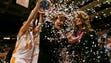 Summitt has confetti poured on her head in 2009 as