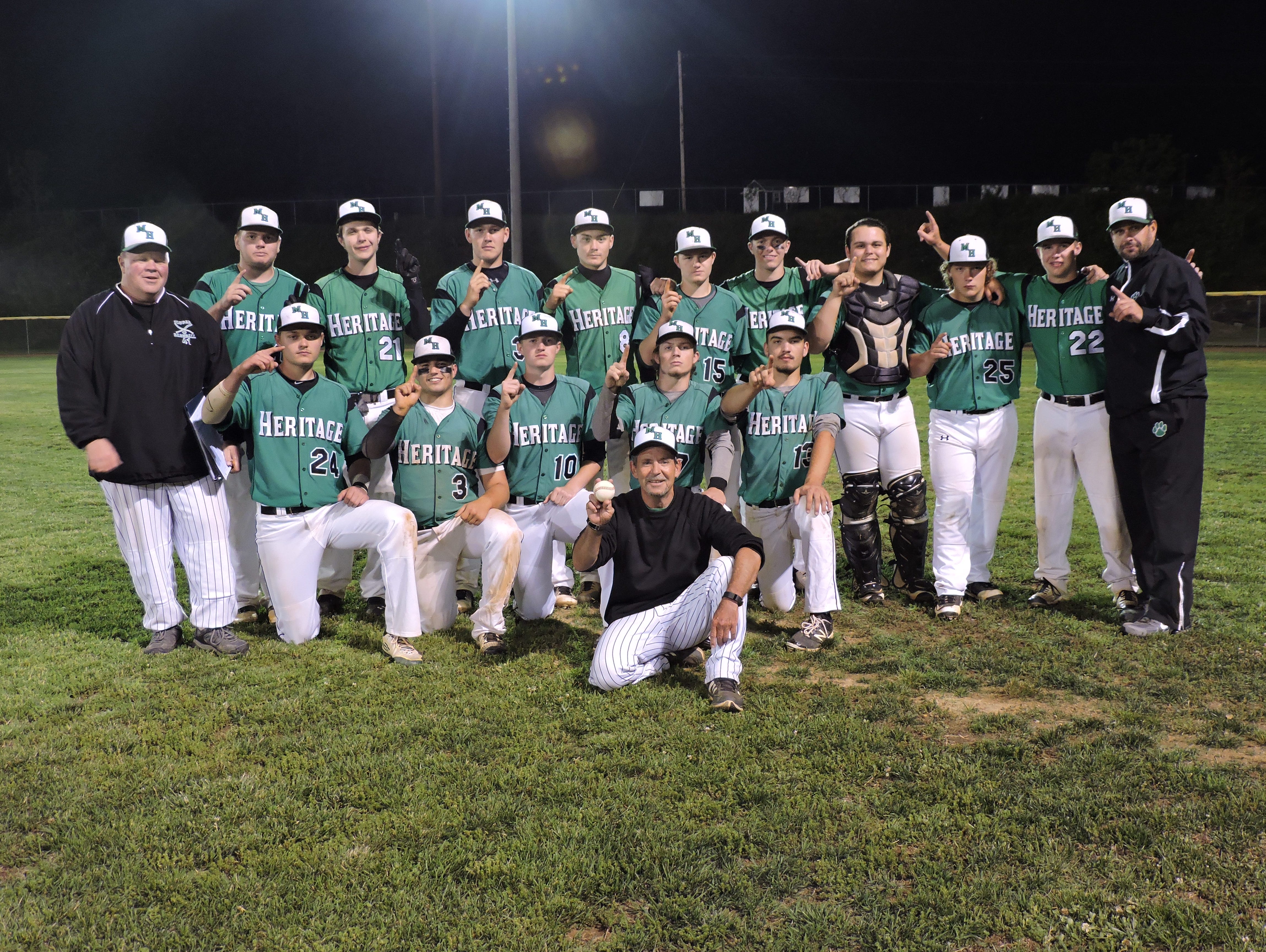 The Mountain Heritage baseball team.