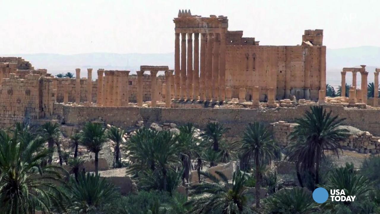 Satellite image shows ancient Temple of Bel destroyed