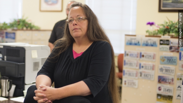 Ky. clerk's attorney says she won't resign