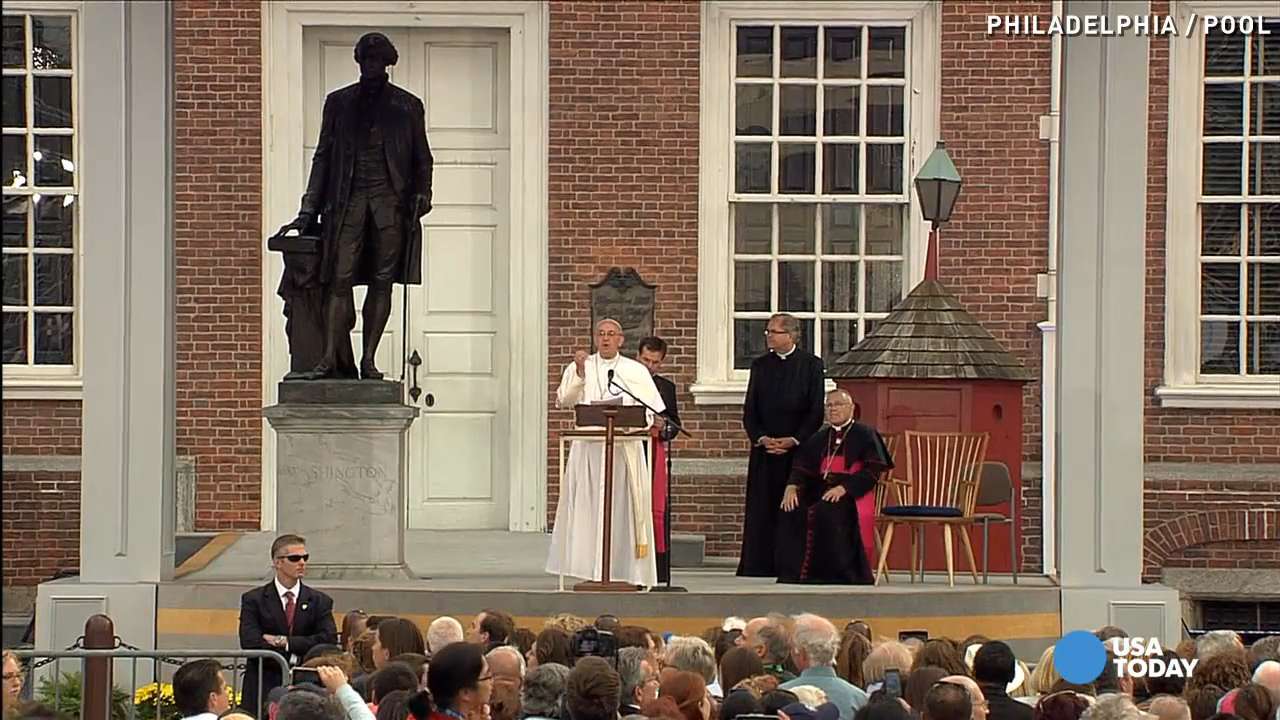Pope brings message of brotherly love to Philadelphia