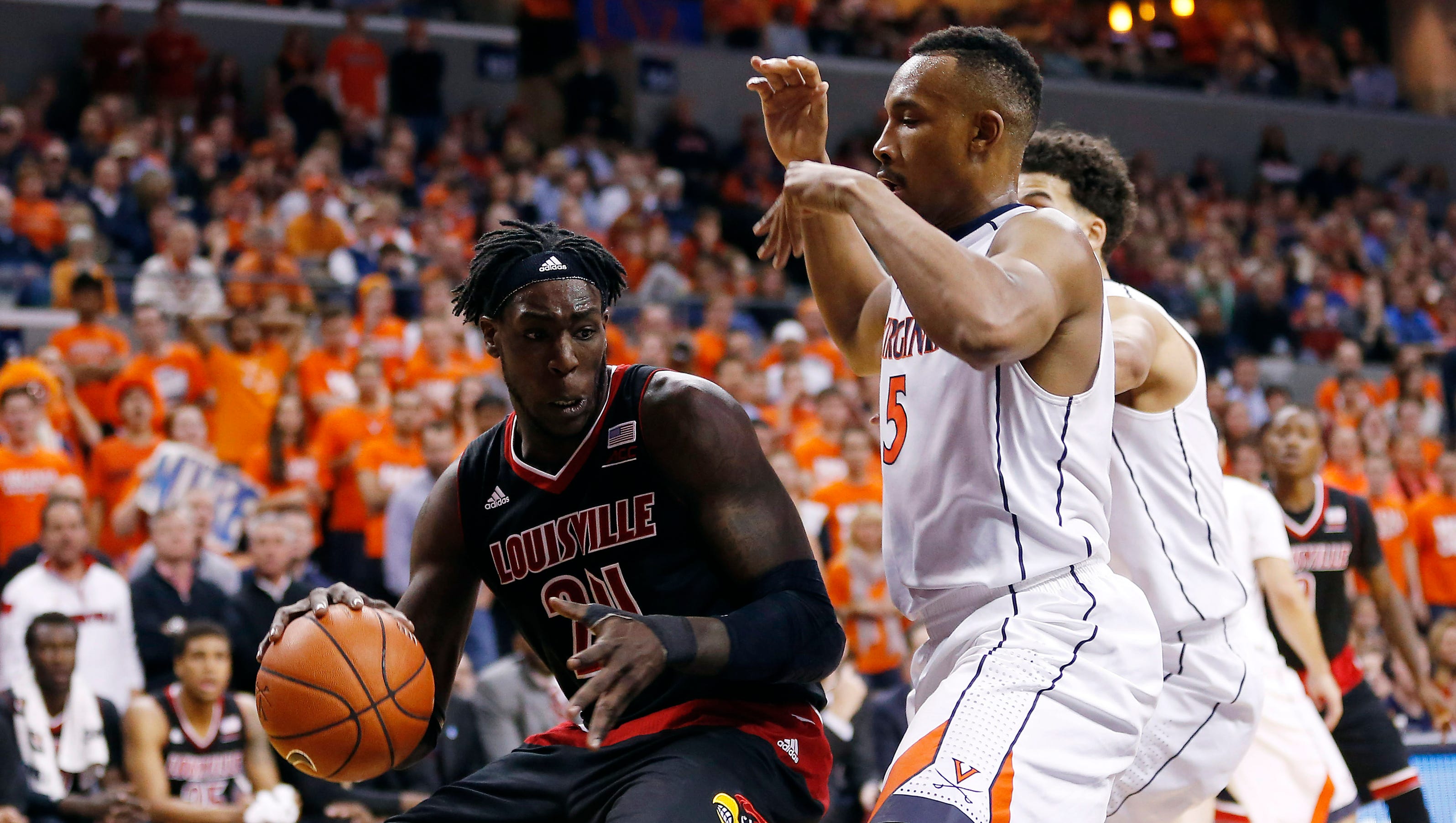 Justin Anderson injured in No. 3 Virginia&#39;s win over No. 8 Louisville