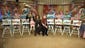 The McCaughey septuplets on the set with Oprah. The