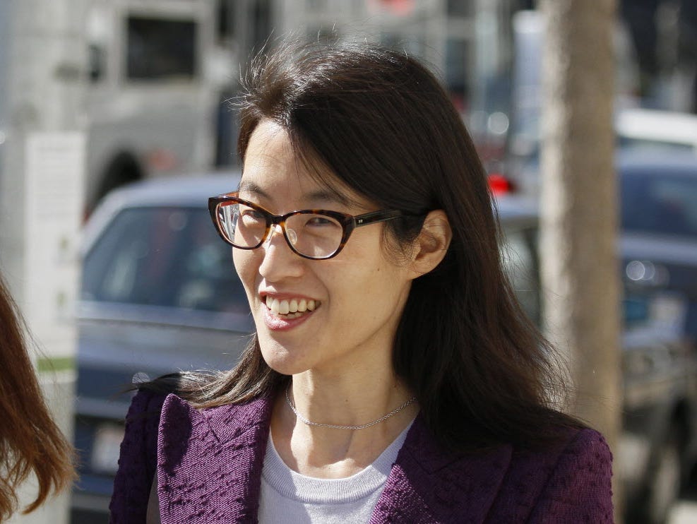 Ellen Pao leaves the Civic Center Courthouse during a lunch break in her trial on Feb. 24, 2015, in San Francisco.