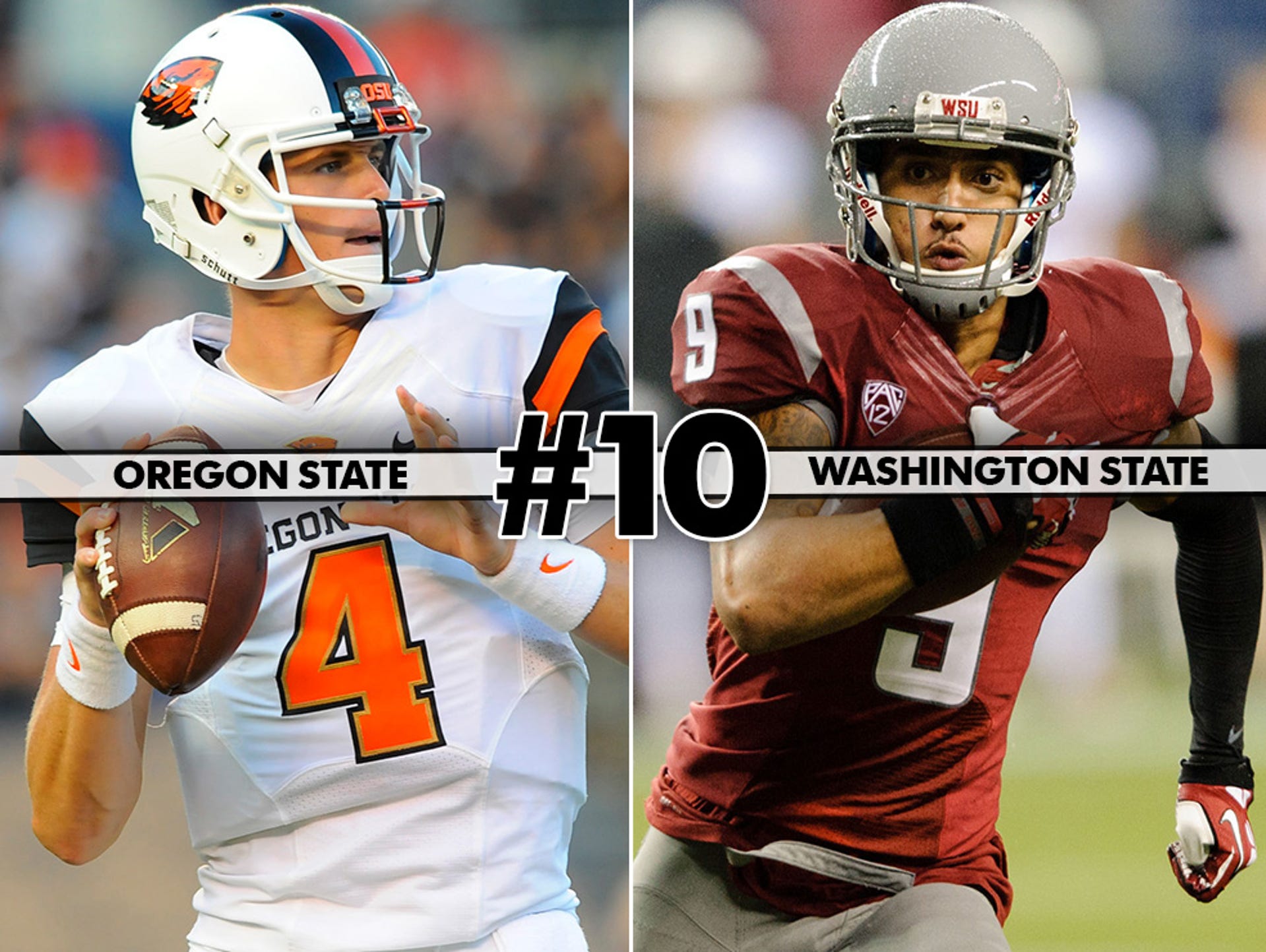 Oregon State (4-1, 2-0) at Washington State (4-2, 2-1), 10:30 p.m. ET, ESPNU: Expect a wide open shootout in Pullman. Oregon State quarterback Sean Mannion leads the nation with 2,018 yards and 21 touchdowns while Washington State's Connor Halliday has 1,993 yards, third in the country. aaa