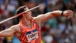 Sean Furey competes during the javelin throw final