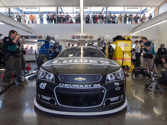 ... at Las Vegas Motor Speedway. (Photo: Jerome Miron, USA TODAY Sports