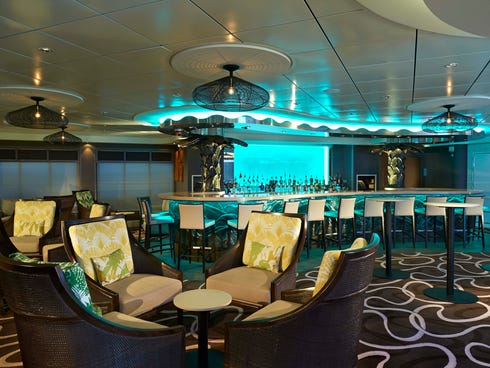 The Sugarcane Mojito Bar on Norwegian Cruise Line's new Norwegian Getaway.