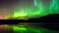 Alaska aurora: The aurora borealis is reflected in