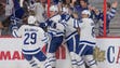 Oct. 12: Maple Leafs forward Auston Matthews celebrates
