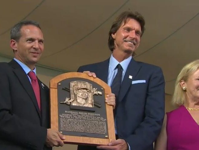 Randy Johnson inducted into Hall of Fame