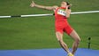 Yu Wang (CHN) leaps during the men's  high jump qualifying