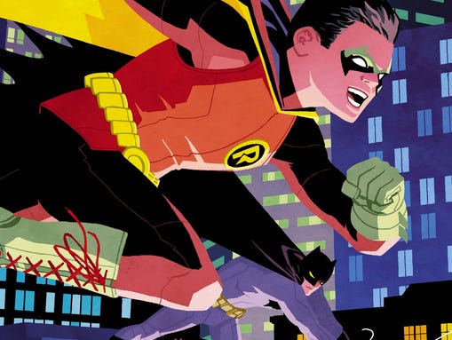 Damian Wayne and his dad reunite in the pages of "Robin