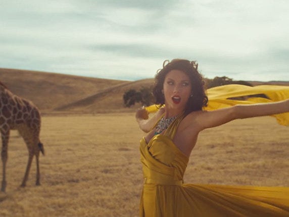 Screenshot from Taylor Swift's 'Wildest Dreams' video.