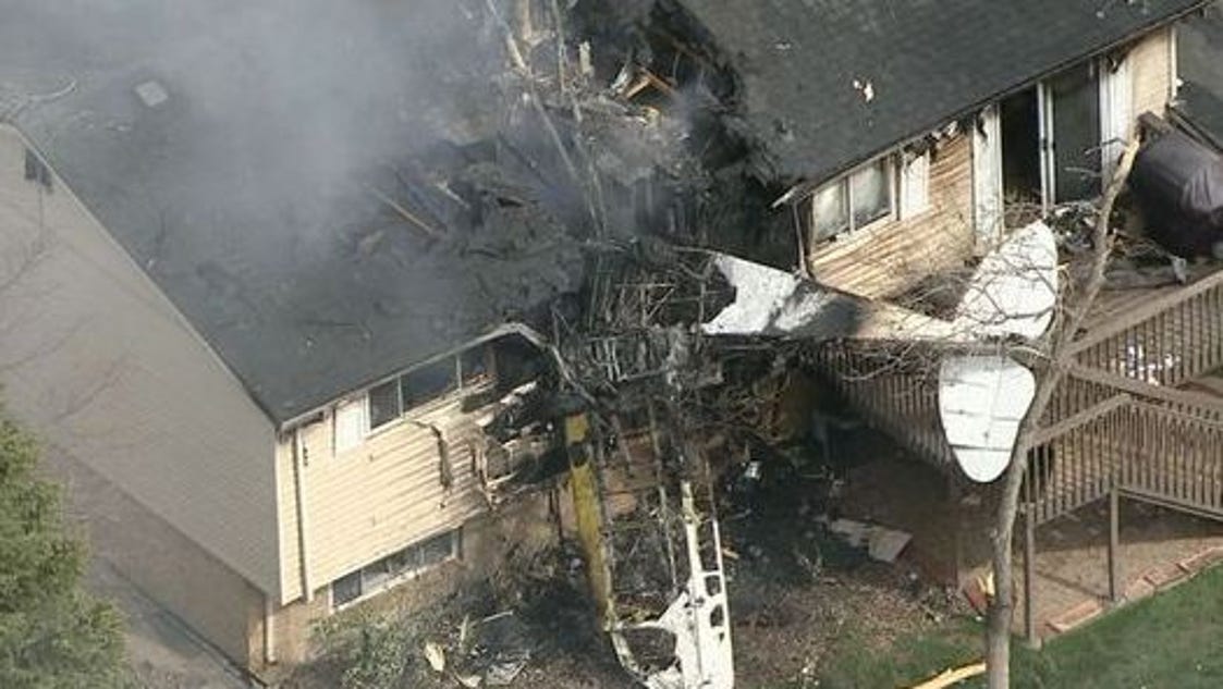 Pilot lives after plane crashes into home near Denver