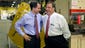 New Jersey Gov. Chris Christie, right, and Walker share