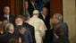 Pope Francis leaves after addresses a joint meeting
