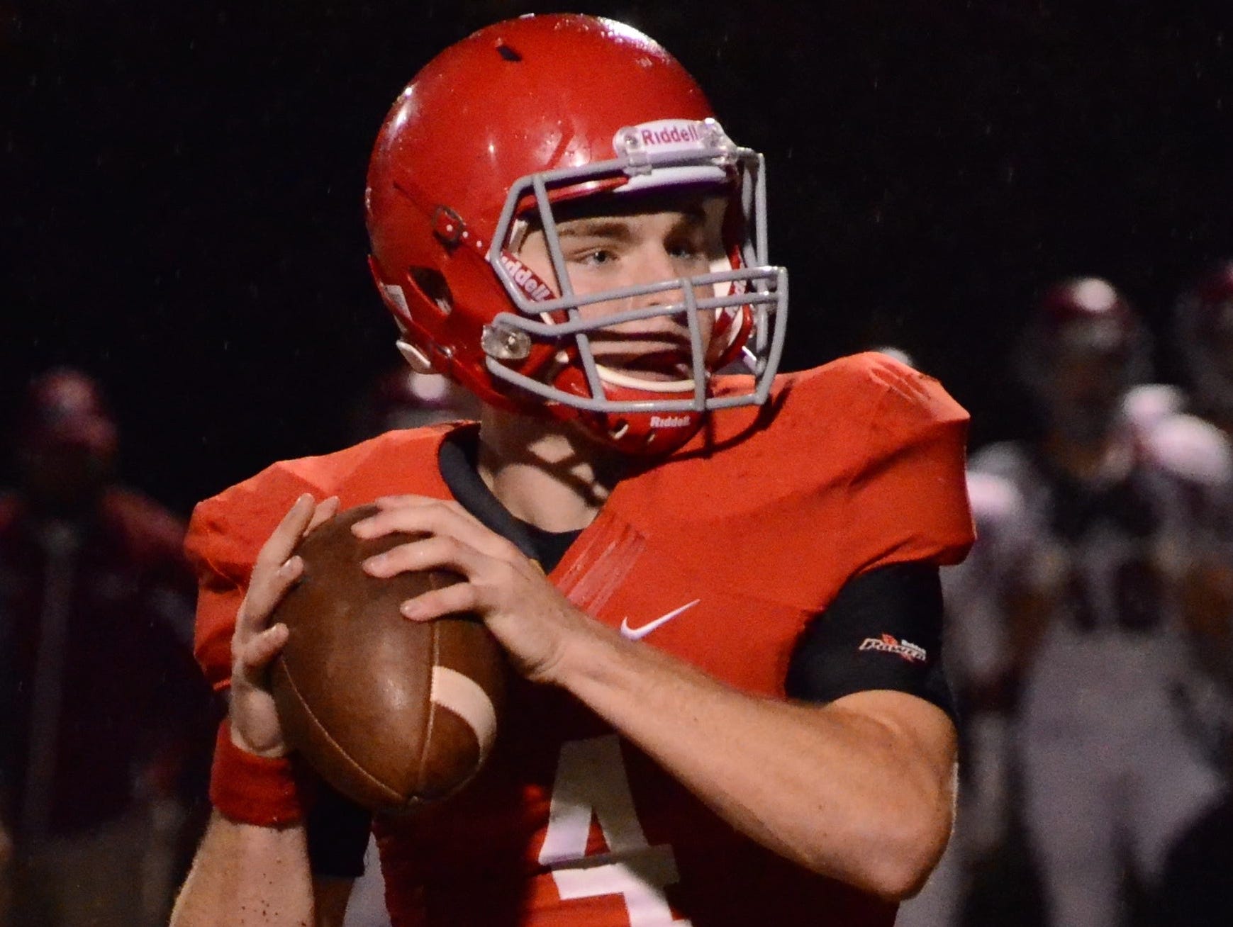 Brentwood Academy's Jeremiah Oatsvall ran for five touchdowns and had 425 yards from scrimmage, including 253 yards passing against MBA on Friday.