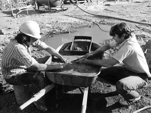 When construction work stopped at 4:30 p.m. each weekday, several of 