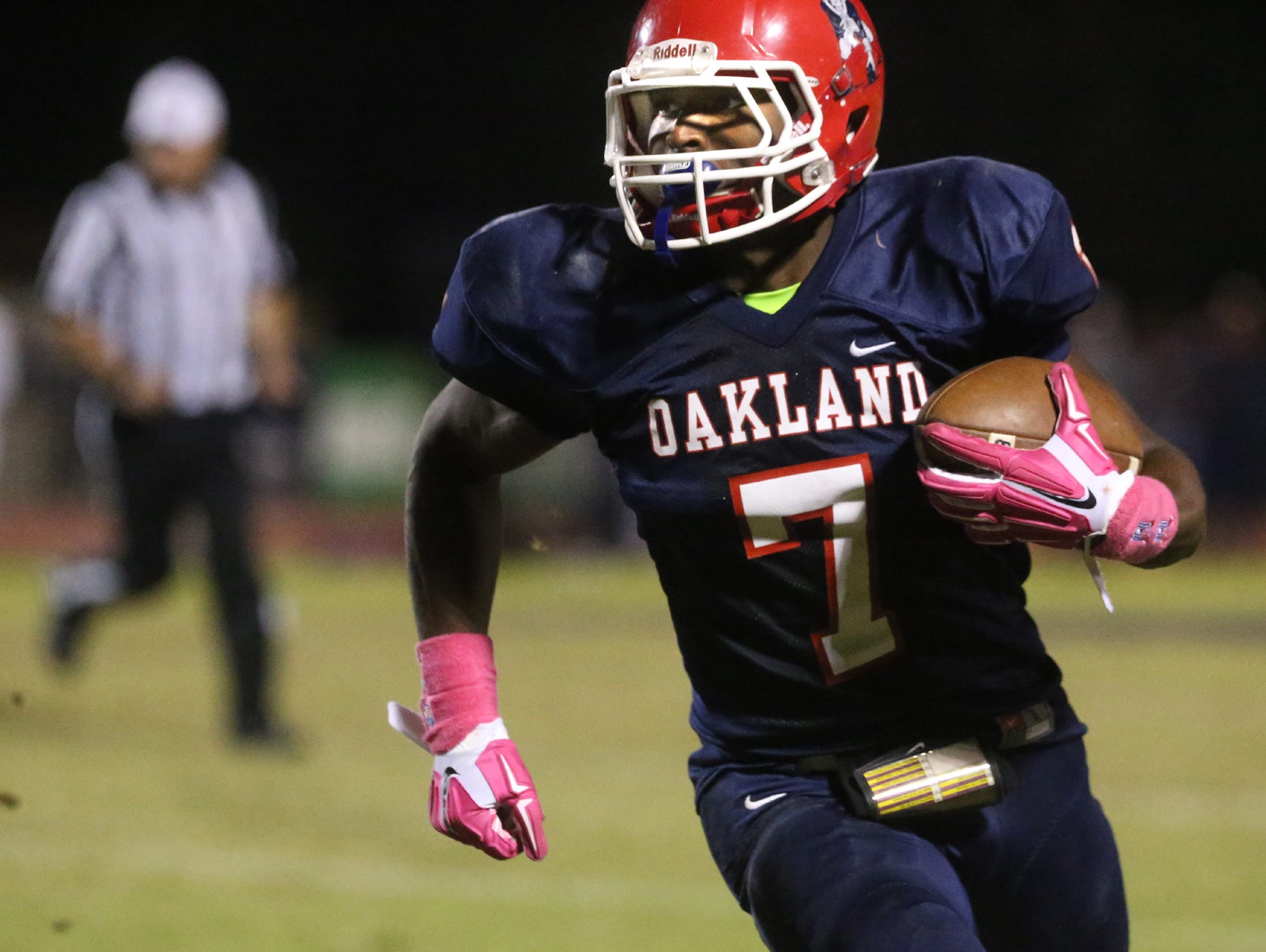 Oakland senior JaCoby Stevens recently committed to LSU.