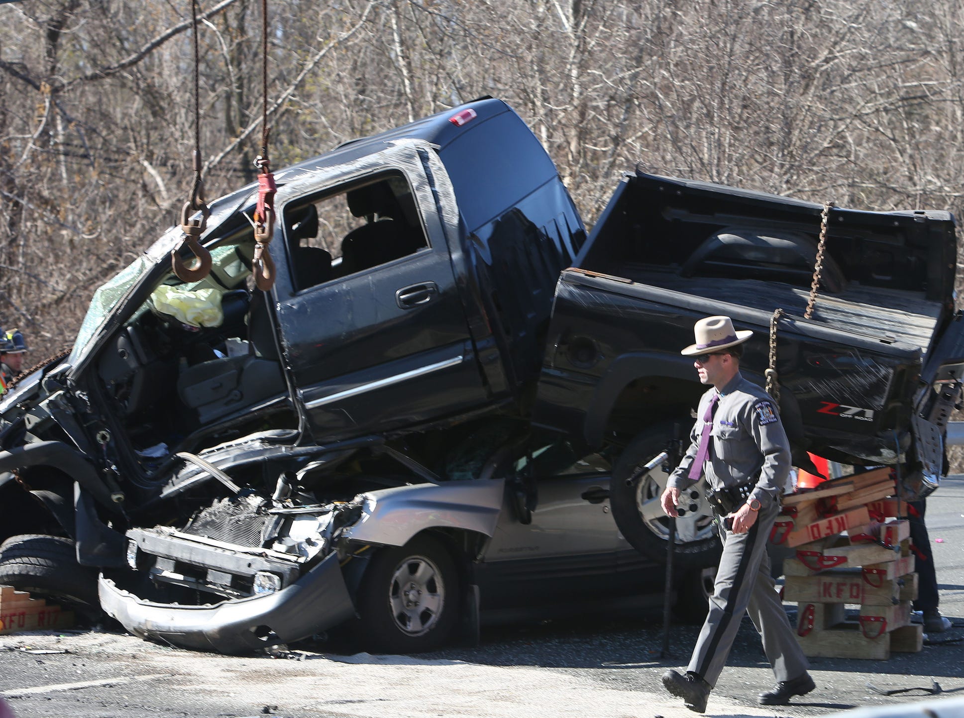 Serious car crash, I-684 Katonah