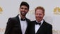 <b>Jesse Tyler Ferguson:</b> He may not have won best supporting actor for <i>Modern Family</i>, but Ferguson is a style star in a classic tux accessorized with a timepiece and cufflinks by Chopard and shoes by Louis Leeman.<br /><br />Justin Makita, left, and Jesse Tyler Ferguson pose on the Emmy arrivals carpet..