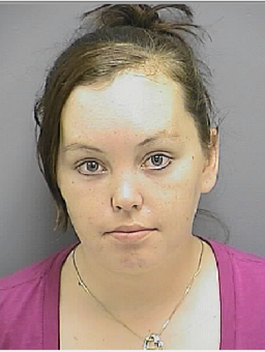 Brittany L. Castle, 27, of Frederick, arrested for possession of cocaine and heroin.
