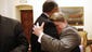 Speaker of the House John Boehner gives a big hug to