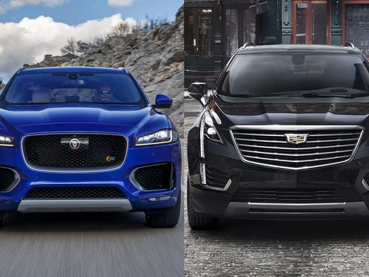 The 2017 Jaguar F-Pace and the 2017 Cadillac XT5 are