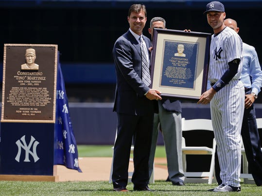 Yankees honor Tino Martinez with Monument Park plaque Yankees honor Tino Martinez with Monument Park plaque
