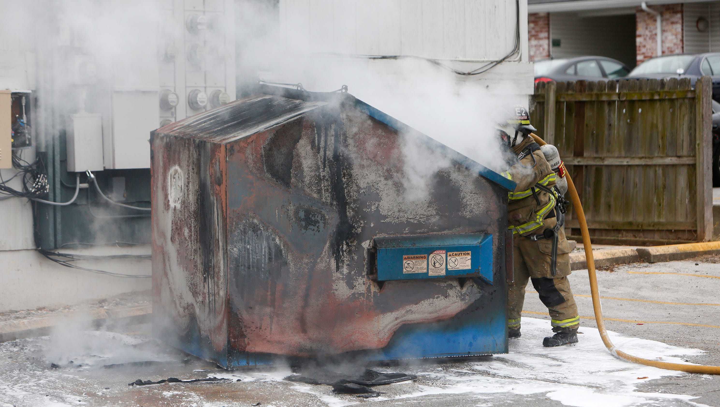 An actual dumpster fire happened downtown