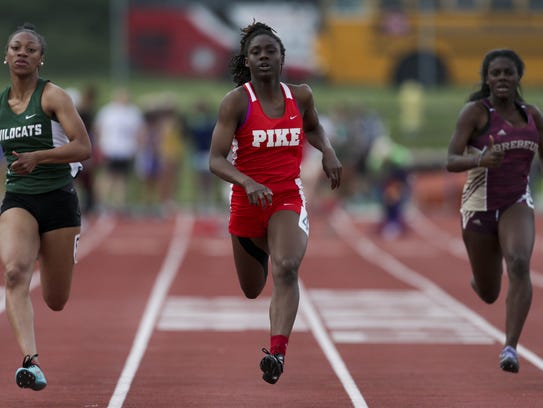 As a freshman, Pike's Lynna Irby won the state title