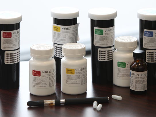 Various forms of medical marijuana at the Vireo Health