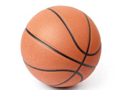 Basketball isolated on a white background. Clipping path included.