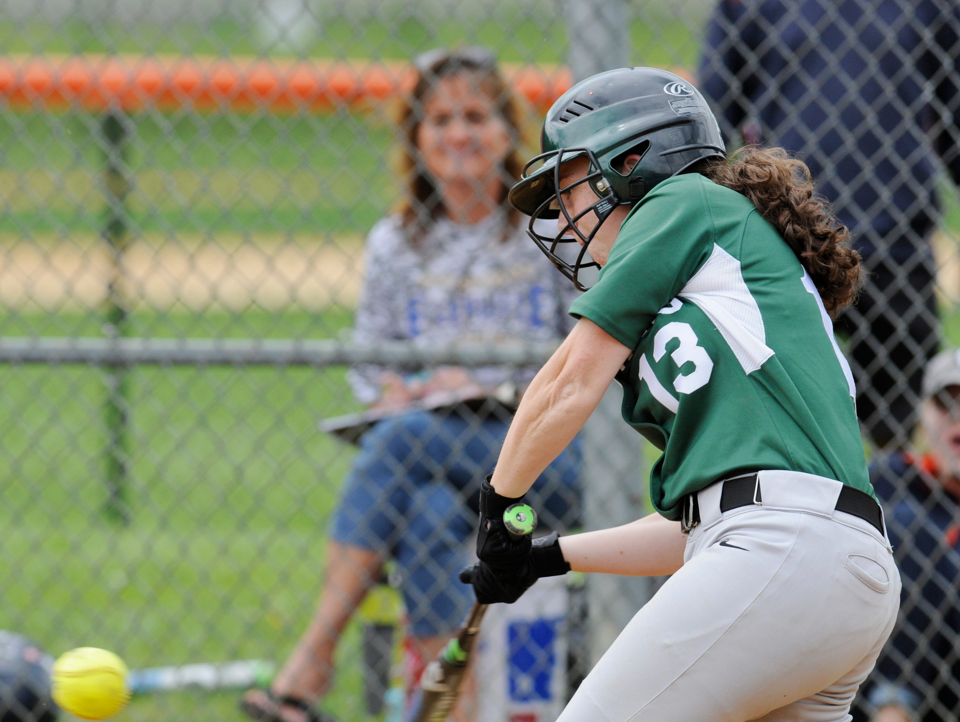 Spackenkill's Charlotte Palumbo hits during Saturday's MHAL Division III title game versus Ellenville held at Marlboro.