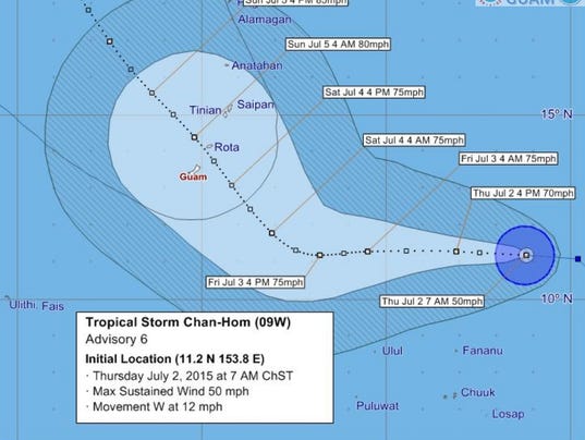 Tropical Storm Cha-hom 070315 7AM