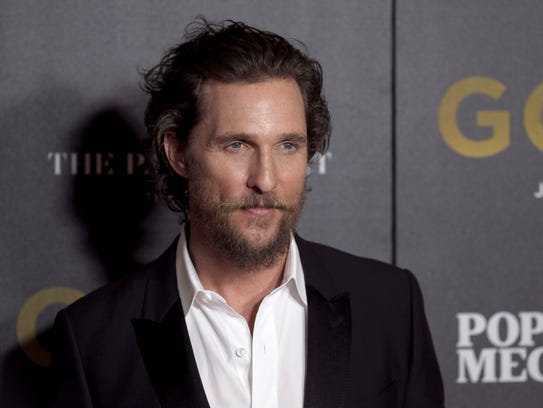 Matthew McConaughey attends the world premiere of "Gold"