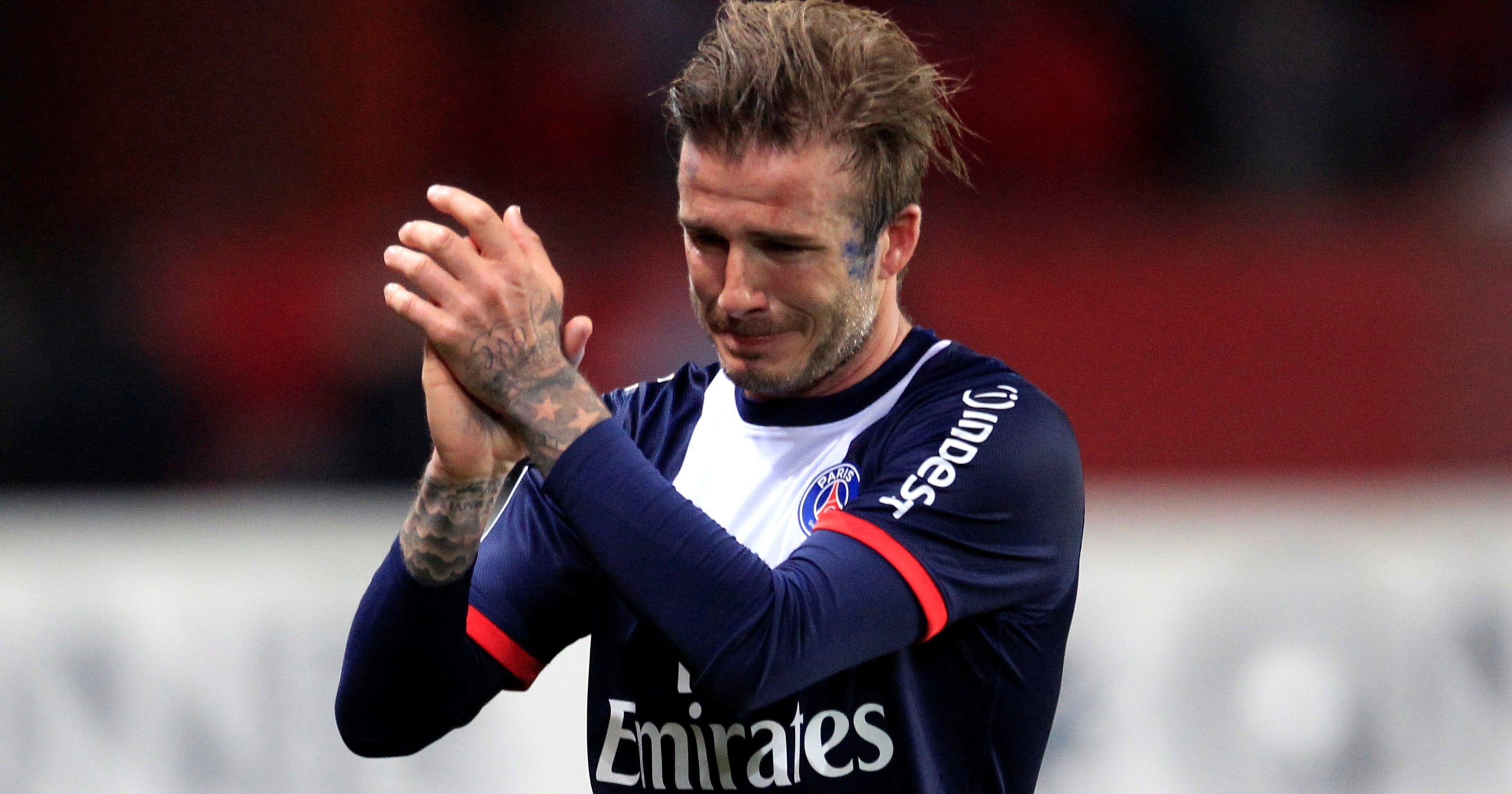 David Beckham listens to Miami's pitch for soccer team