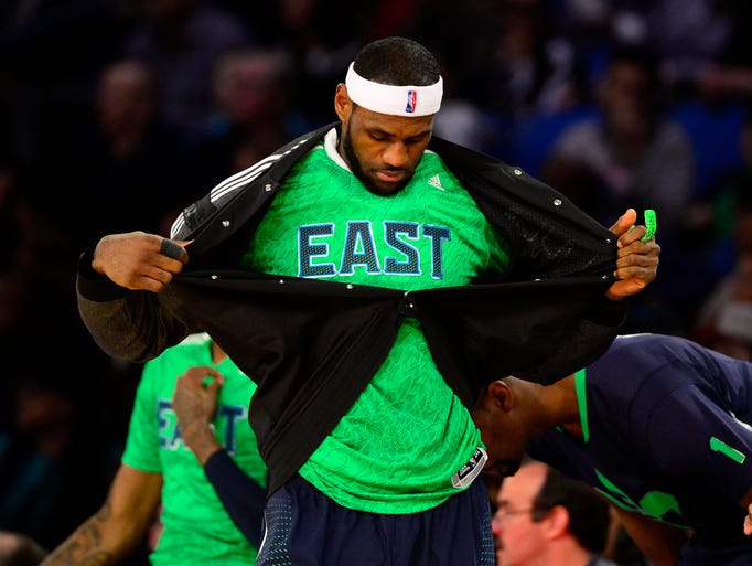 LeBron James again leads the Eastern Conference All-Stars