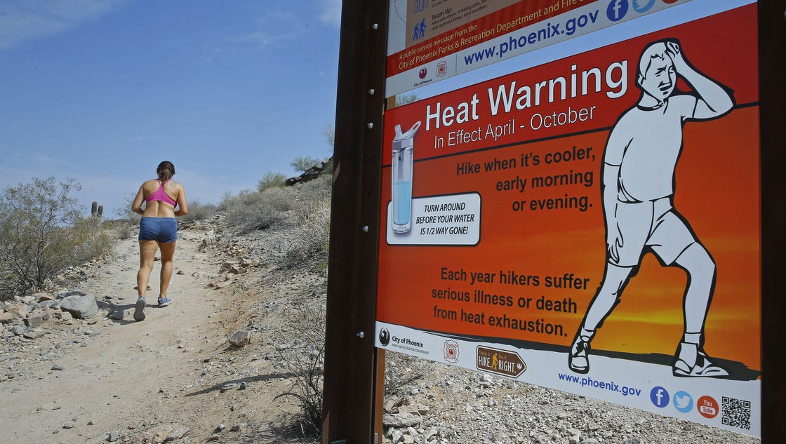 how hot did it get in phoenix today