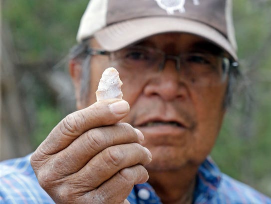 This June 22, 2016, photo, Jonah Yellowman, a Navajo