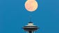 Sunday night's full moon over Seattle was amazing to