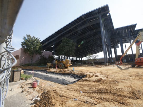 The new amphitheater at the Centre of Tallahassee Mall,