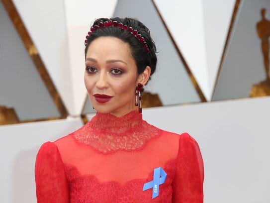 Ruth Negga on the red carpet during the 89th Academy