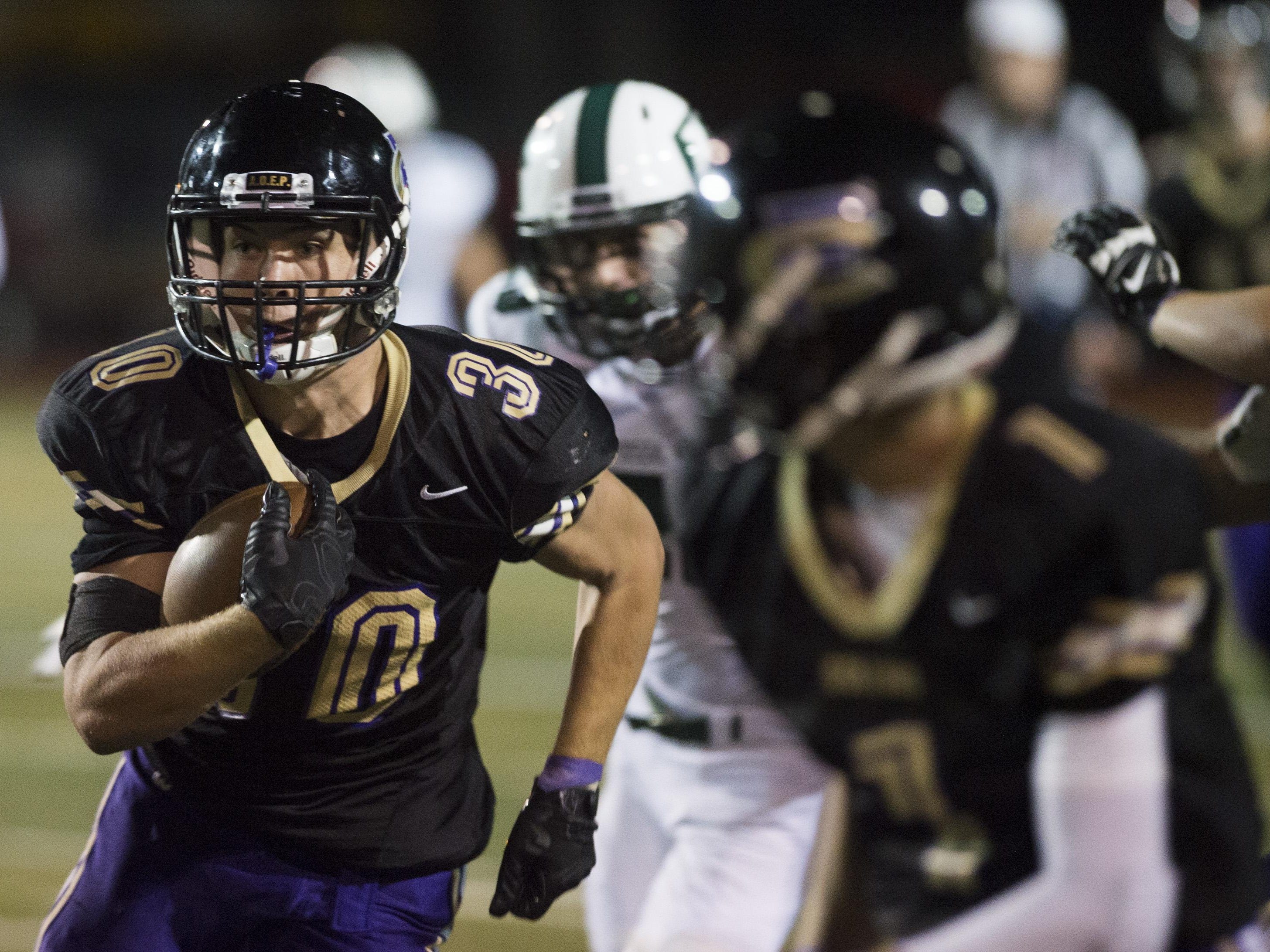 Fort Collins High School running back Sam Bostak averaged 4.7 yards per carry last week. The Lambkins play at Windsor at 7 p.m. Friday.