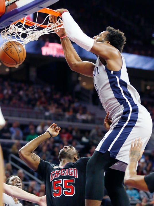 Pistons claim 1st place in Central with 98-94 OT win over Bulls 635818398814271329-AP-Bulls-Pistons-Basketball-