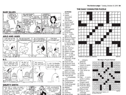 Comics puzzles columns: Oct 27 2015