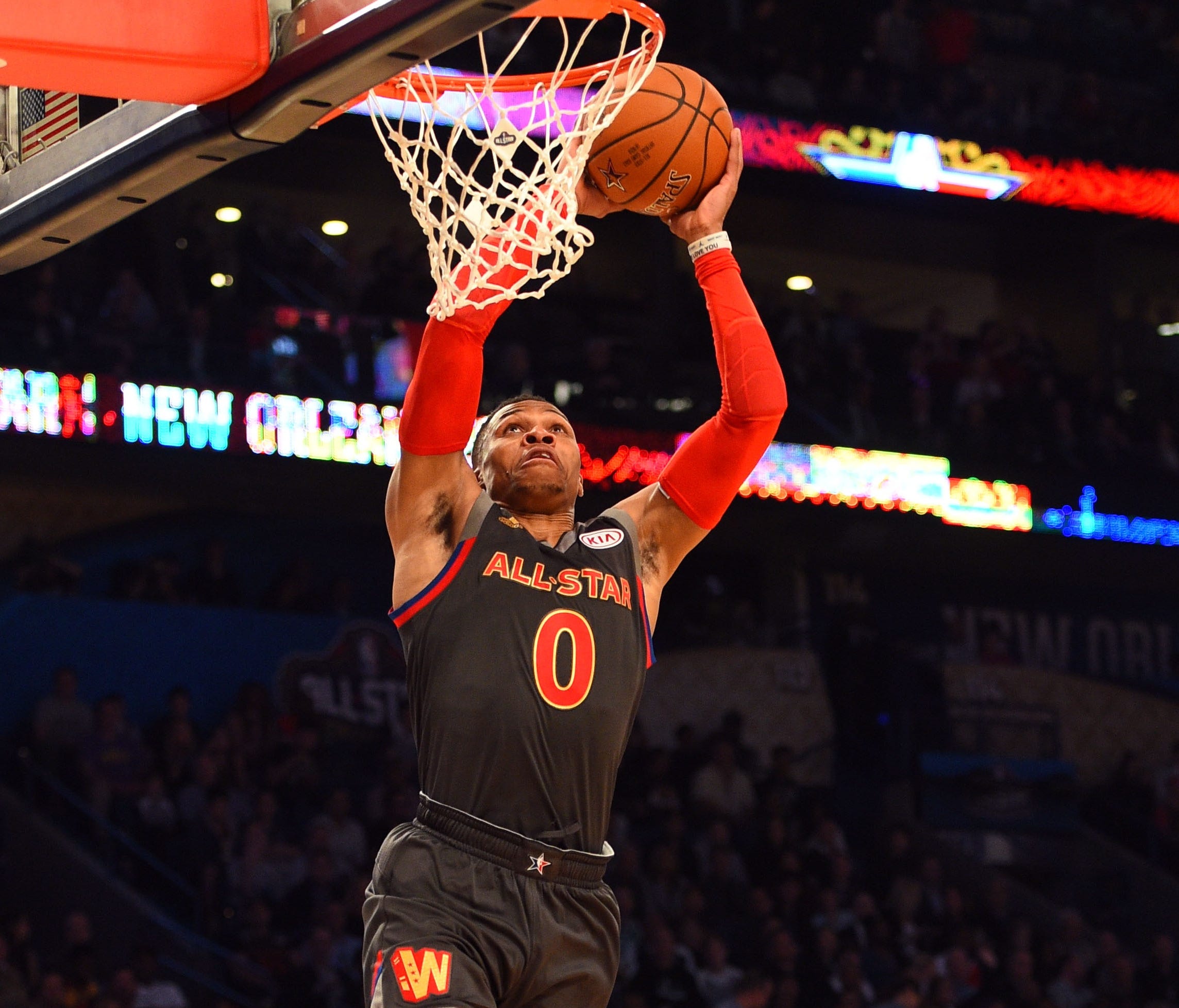 Russell Westbrook throws it down.