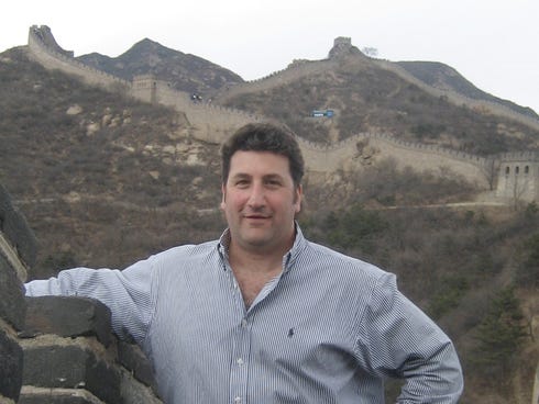 Frequent business traveler Scott Margolis visited China's?s Great Wall during a business trip in 2007.