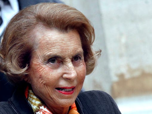Liliane Bettencourt.
